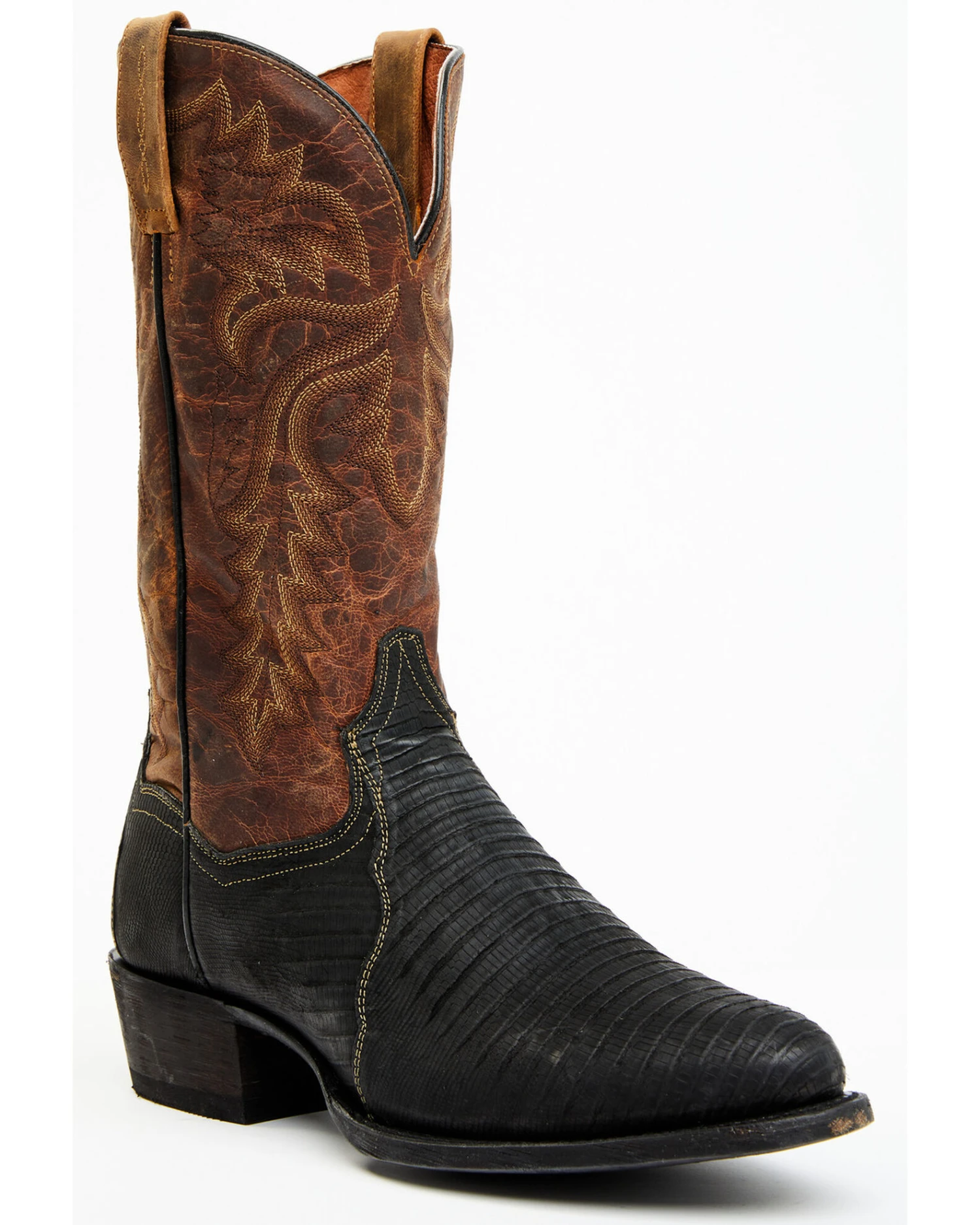 Dan Post Men's Winston Exotic Teju Lizard Western Boots - Medium Toe - Image 6