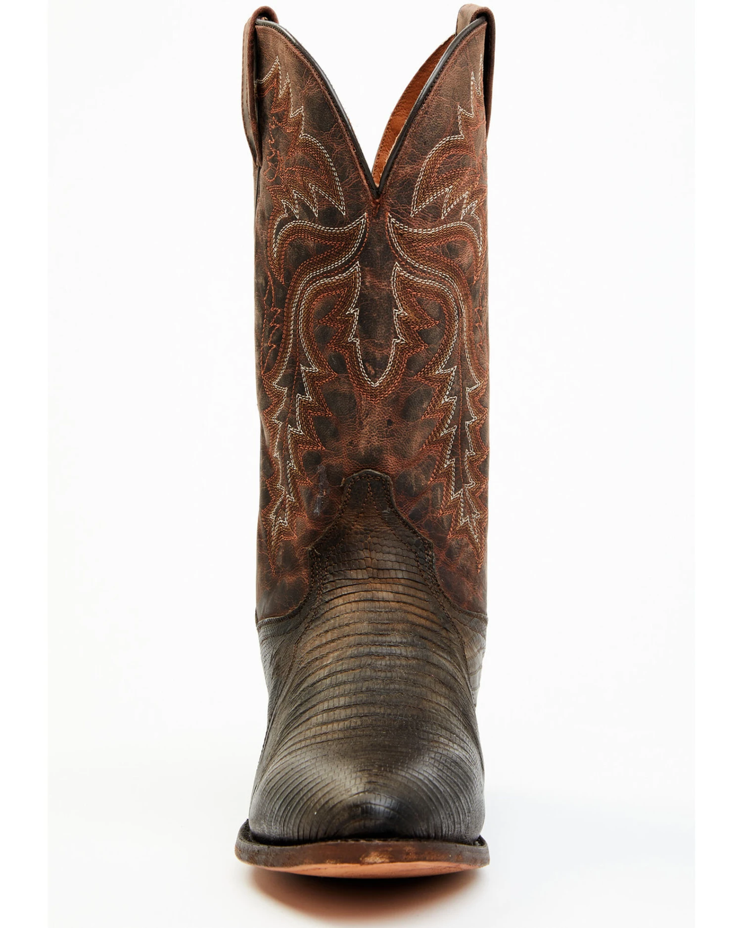 Dan Post Men's Exotic Teju Lizard Leather Tall Western Boots - Round Toe - Image 6