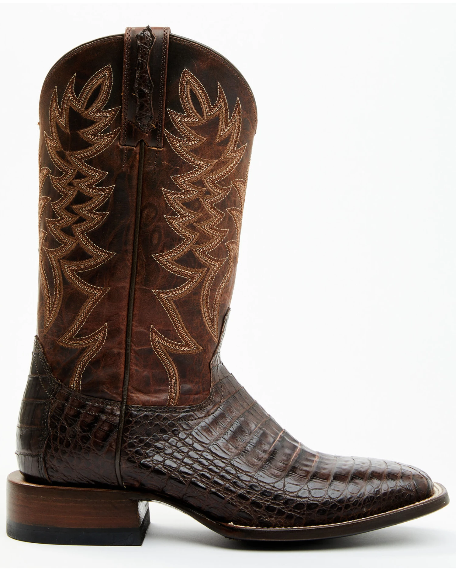 Cody James Men's Exotic Caiman Belly Western Boots - Broad Square Toe - Image 7