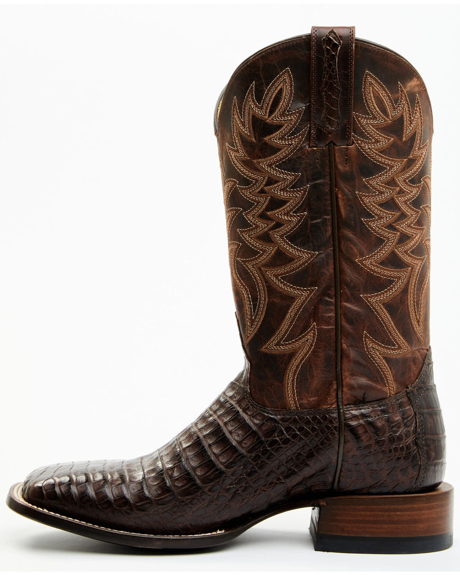 Cody James Men's Exotic Caiman Belly Western Boots - Broad Square Toe - Image 3