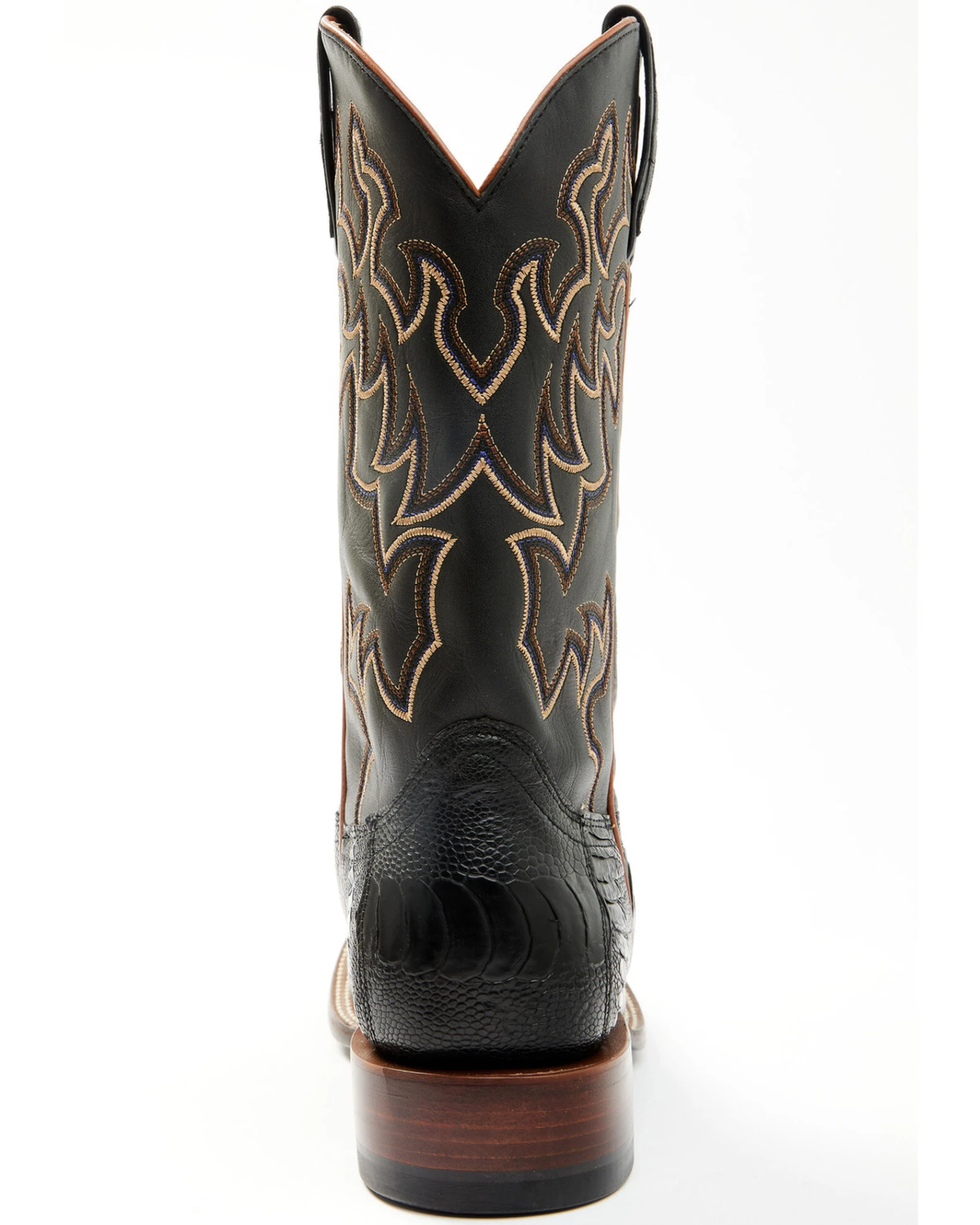 Cody James Men's Exotic Ostrich Leg Western Boots - Broad Square Toe - Image 4