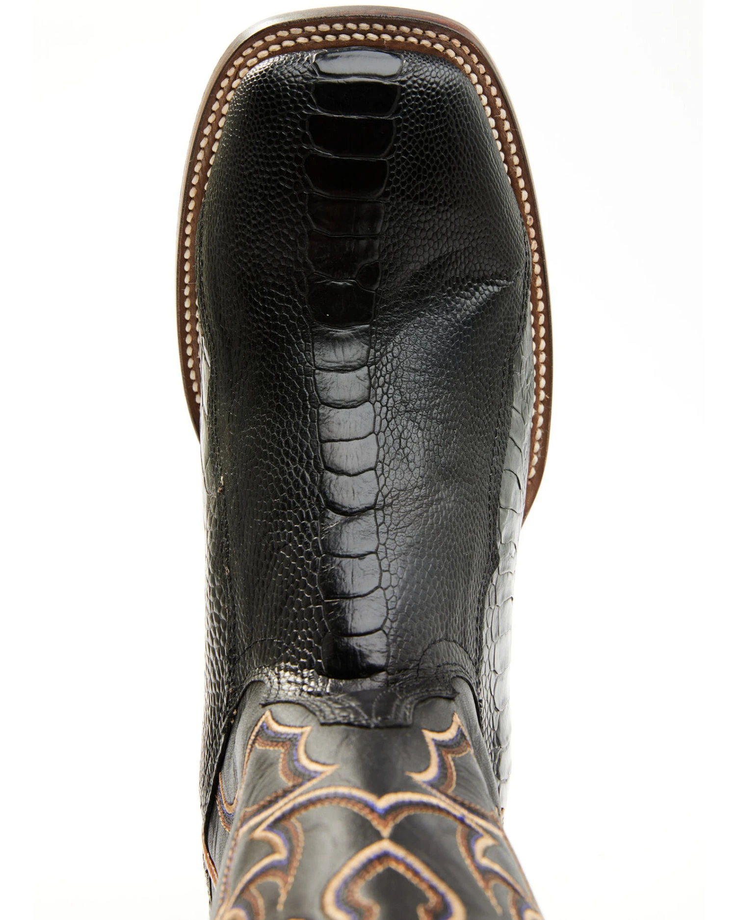 Cody James Men's Exotic Ostrich Leg Western Boots - Broad Square Toe - Image 3
