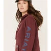 Ariat Women's Rebar Logo Sleeve Graphic Work Hooded Sweatshirt