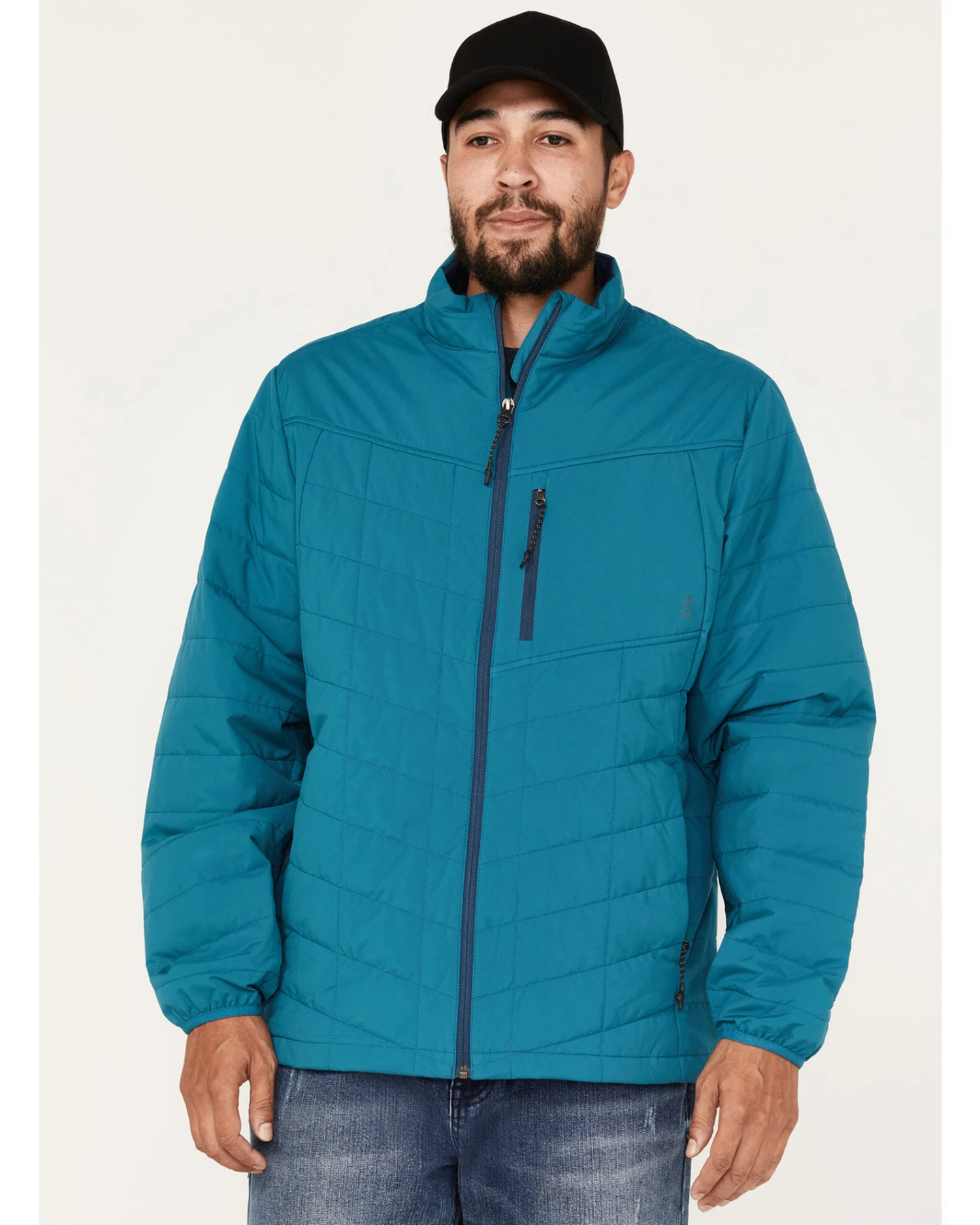Brothers & Sons Men's Performance Lightweight Puffer Packable Jacket - Image 2