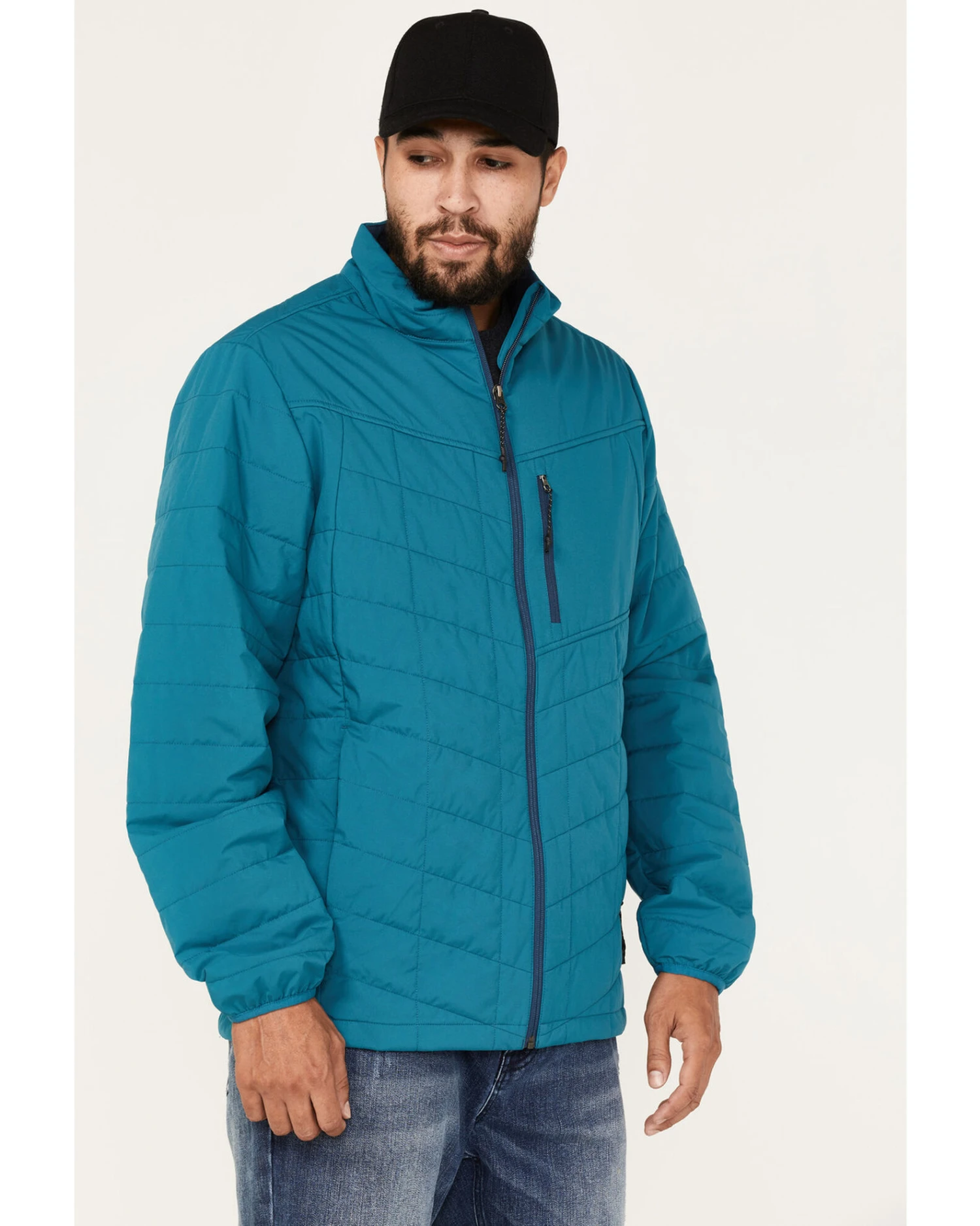 Brothers & Sons Men's Performance Lightweight Puffer Packable Jacket