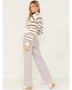 Cleo + Wolf Women's High Rise Loose Straight Jeans