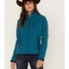 RANK 45 Women's Walla Striped Logo Softshell Jacket