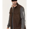 Hawx Men's Weathered Sherpa Lined Work Vest - Big & Tall