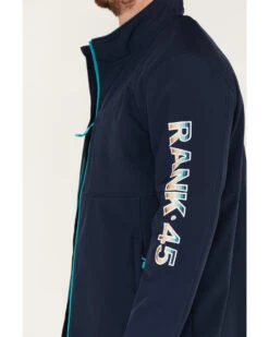 RANK 45 Men's Irwin Logo Softshell Jacket