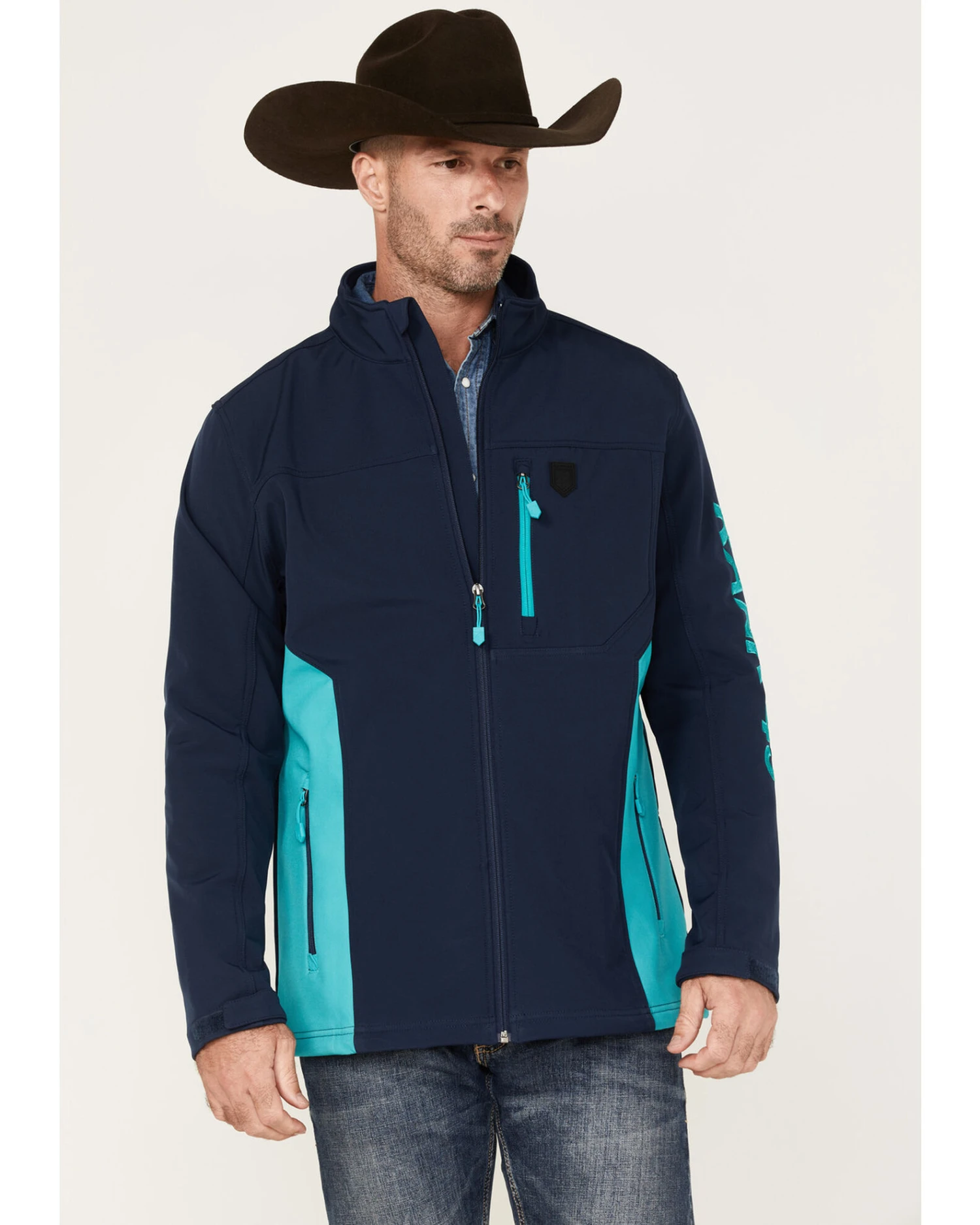 RANK 45 Men's Stampede Performance Softshell Jacket - Image 2
