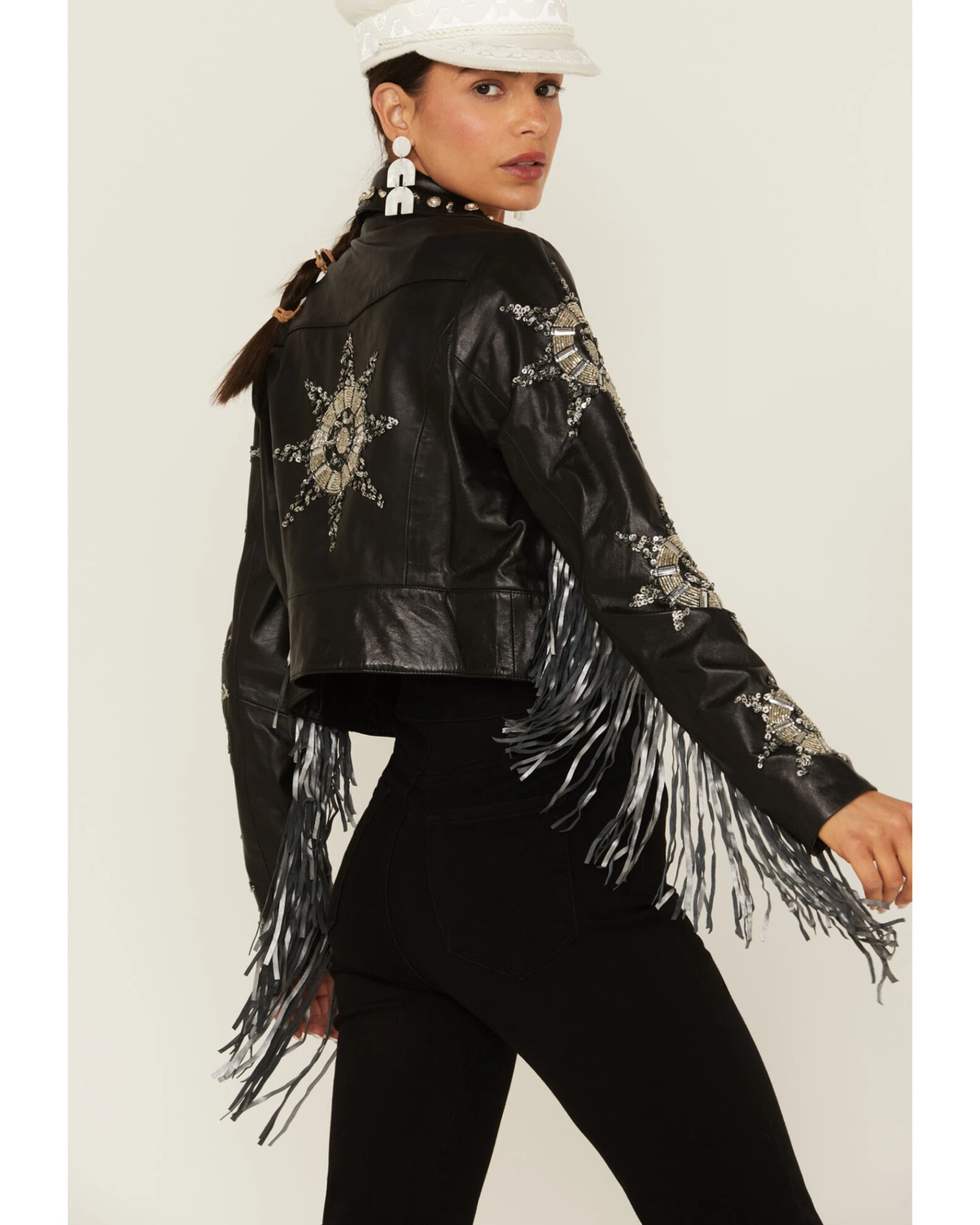 Any Old Iron Women's Silver Star Moto Jacket - Image 2