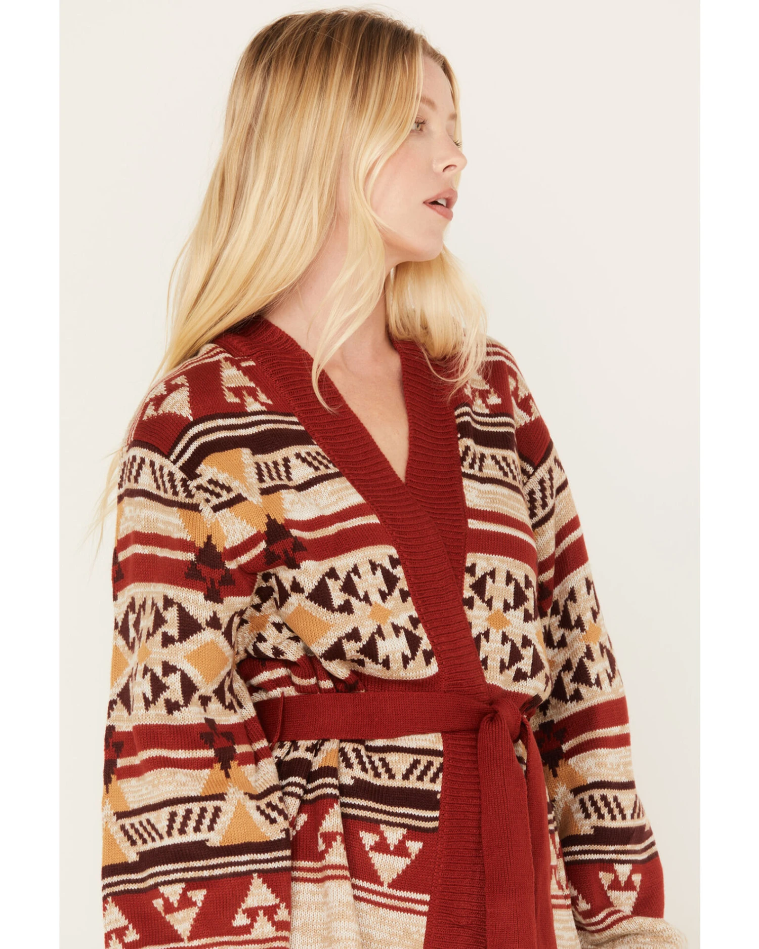 Wrangler Retro Women's Southwestern Print Hooded Cardigan - Image 2