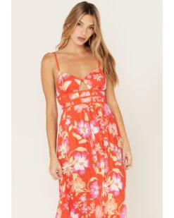 Free People Women's Wisteria Floral Print Maxi Dress