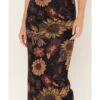 Cleo + Wolf Women's Floral Print Sheer Midi Skirt