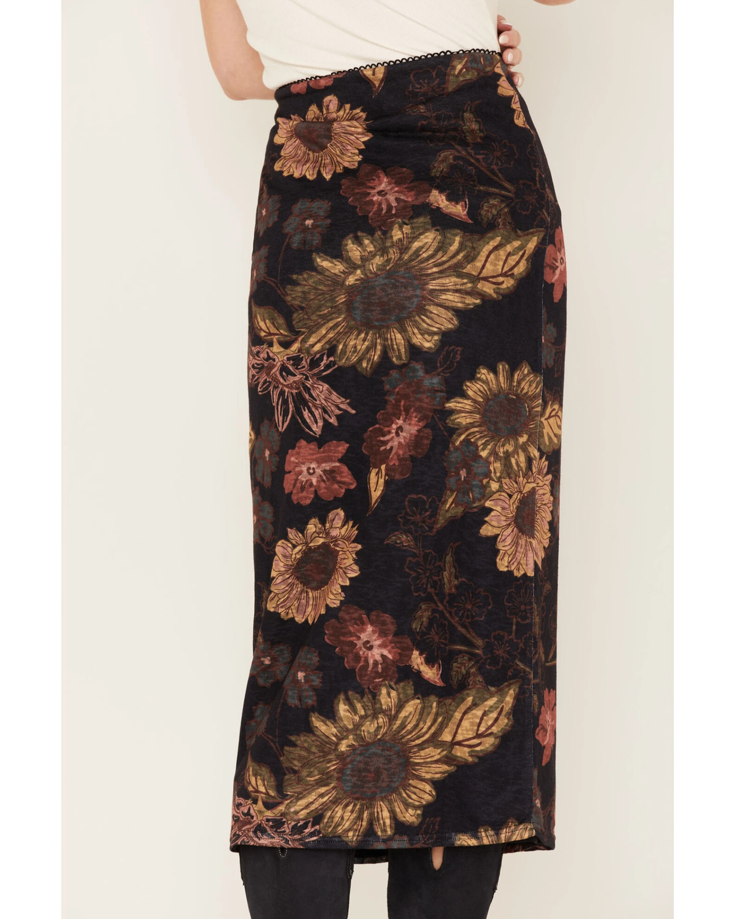 Cleo + Wolf Women's Floral Print Sheer Midi Skirt - Image 3