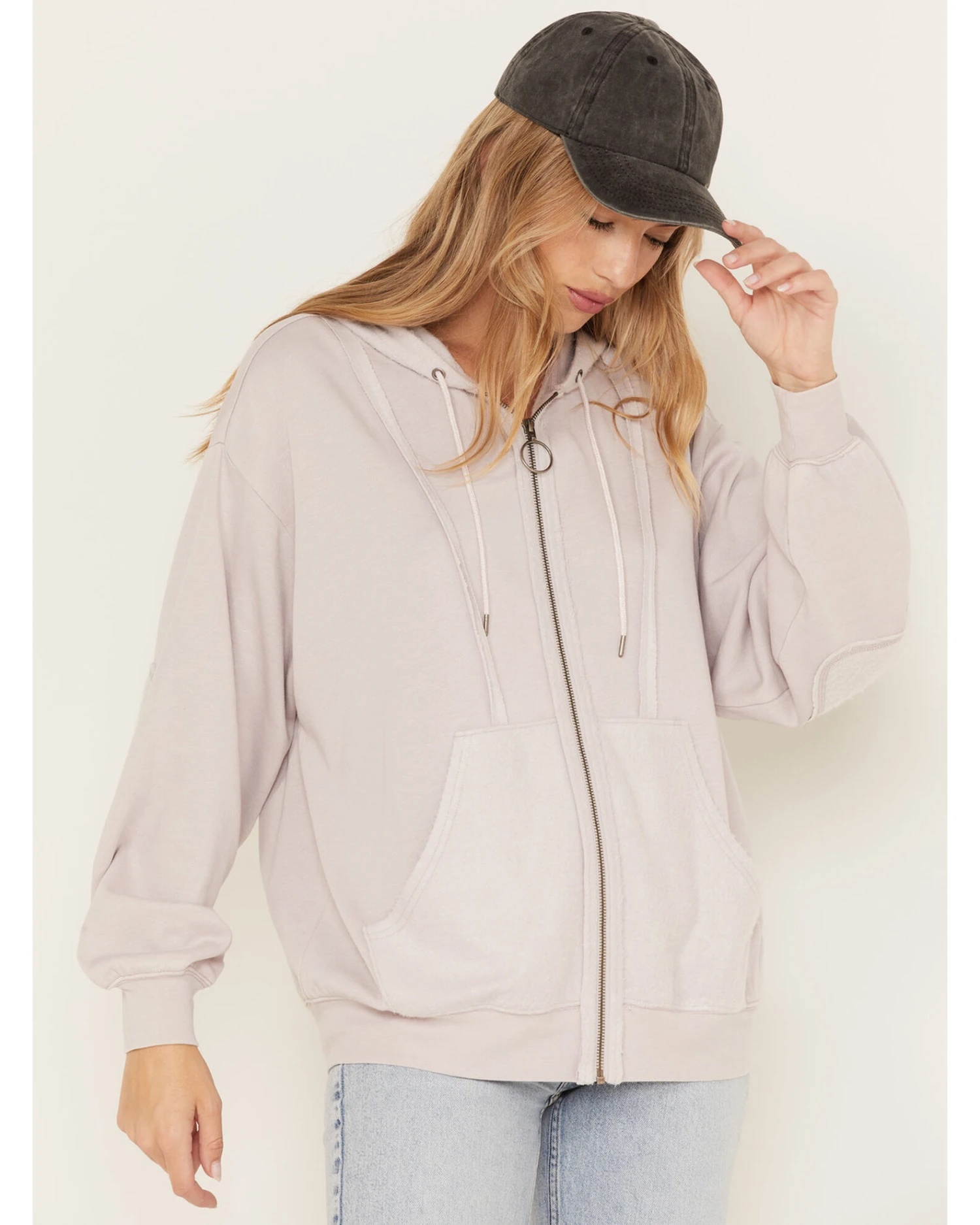 Cleo + Wolf Women's Seamed Zip Hoodie - Image 2
