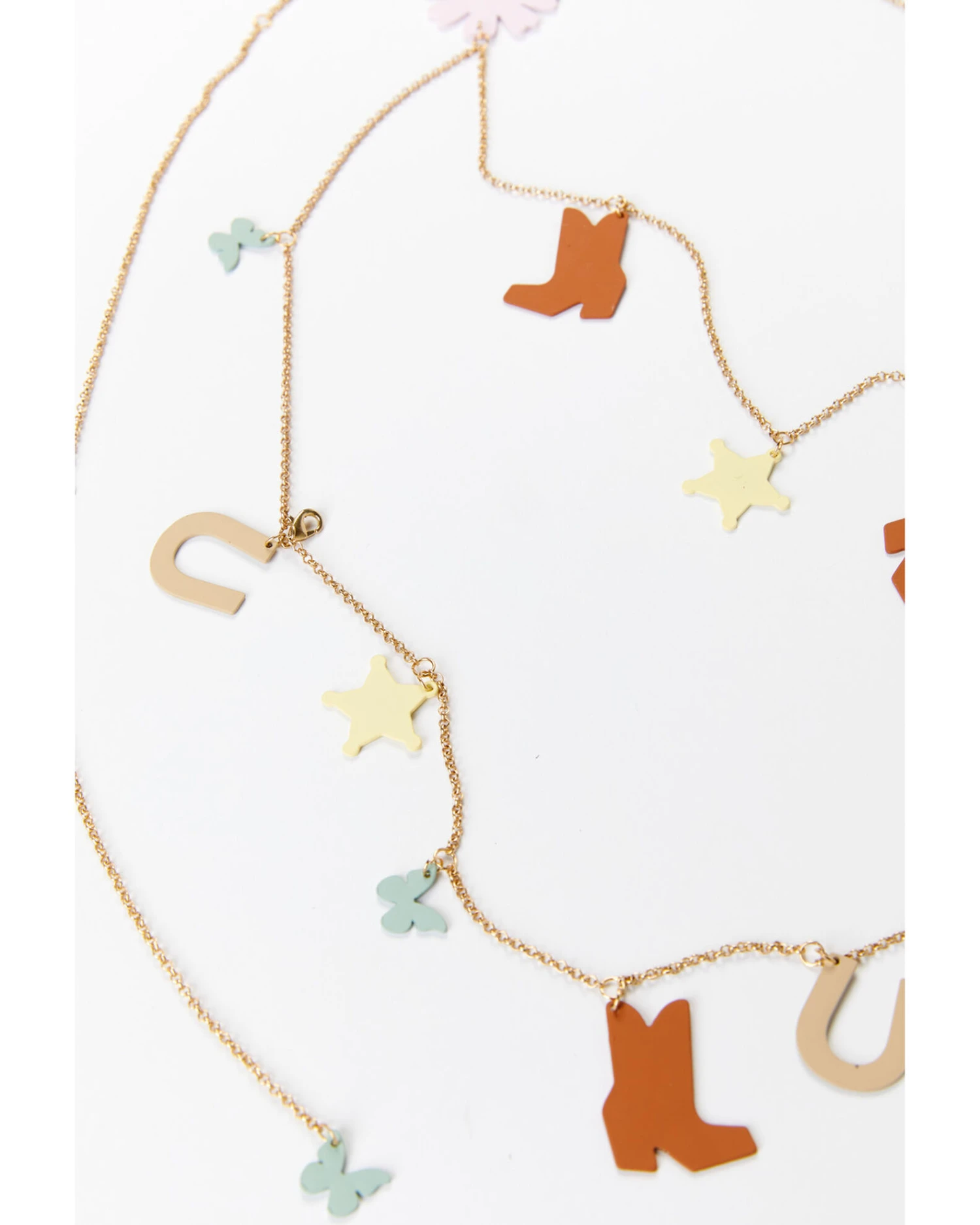 Understated Leather Women's Lucky Charm Chain Belt - Image 4