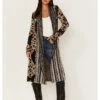 Shyanne Women's Jacquard Print Duster