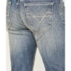 Rock & Roll Denim Men's Slim Fit Straight Rope Stitch Pocket Bootcut Jeans