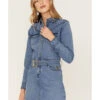 Idyllwind Women's Medium Wash Belted Western Denim Dress