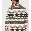 Powder River Outfitters Men's 1/4 Zip Southwestern Print Hooded Sweatshirt