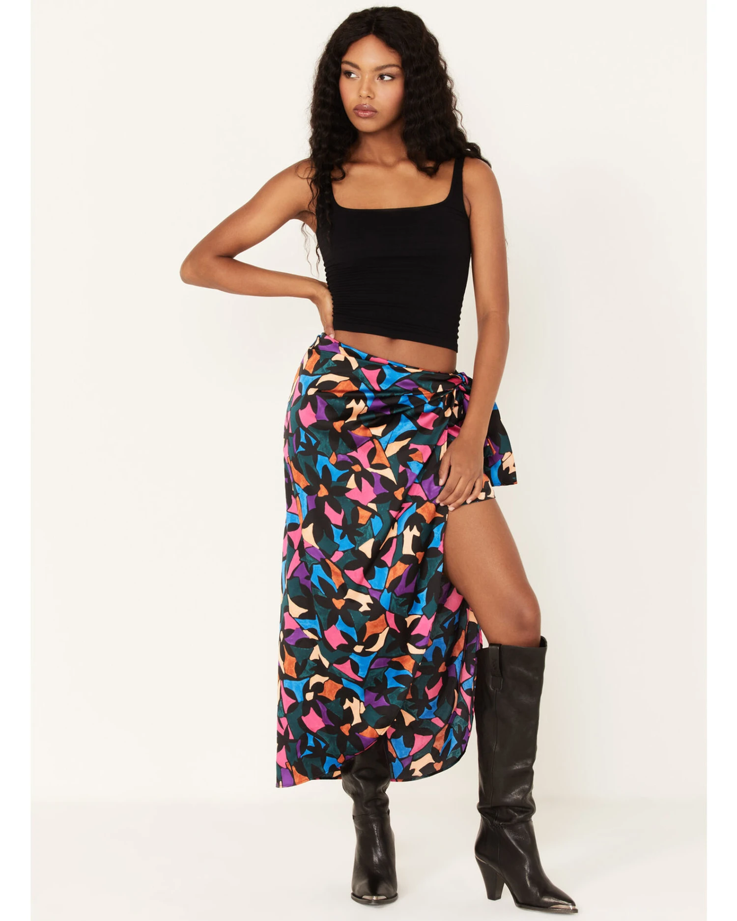 Show Me Your Mumu Women's Wrap Me Up Mosaic Print Skirt - Image 2