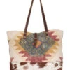 Myra Bag Women's Canvas & Hair-On Hide Tote Bag