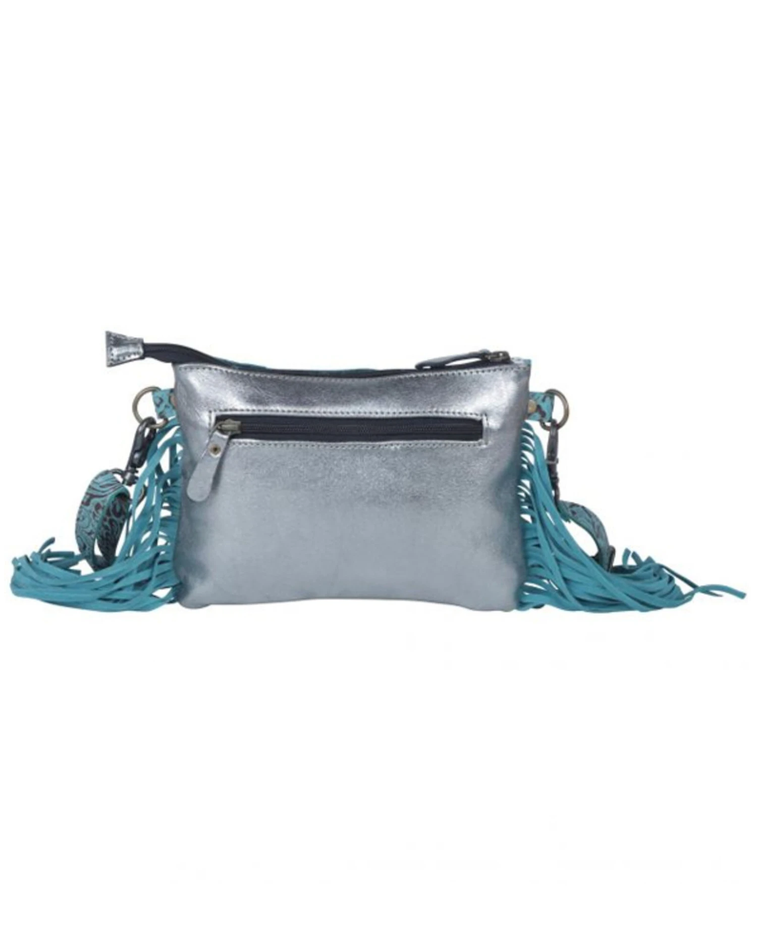 Myra Bag Women's Exotic Azure Leather & Hair-On Bag - Image 3