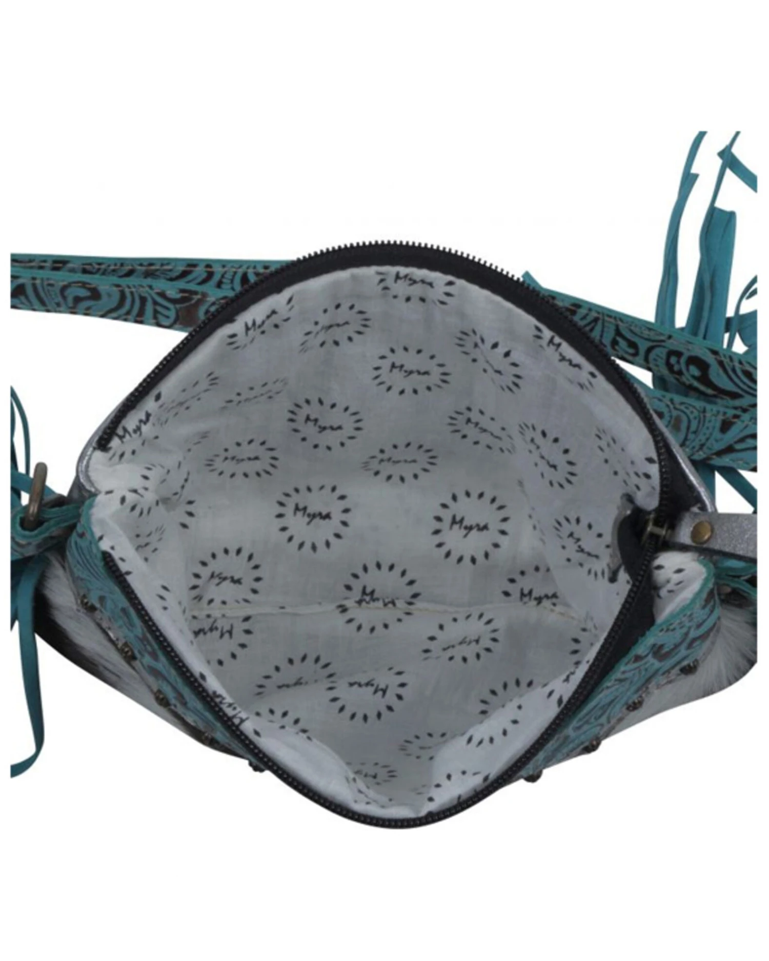 Myra Bag Women's Exotic Azure Leather & Hair-On Bag - Image 2