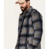 Flag & Anthem Men's Atoka Sherpa Plaid Print Shirt Jacket