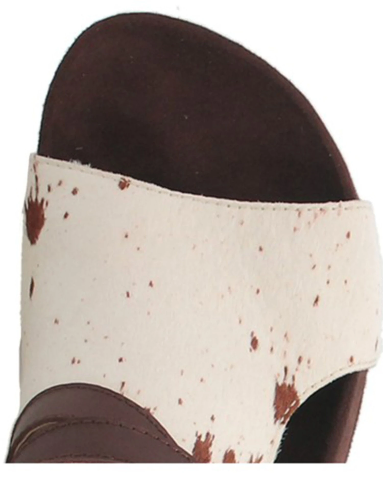 Dingo Women's Savannas Hair On Hide Buckle Side-Zip Leather Sandals - Image 6