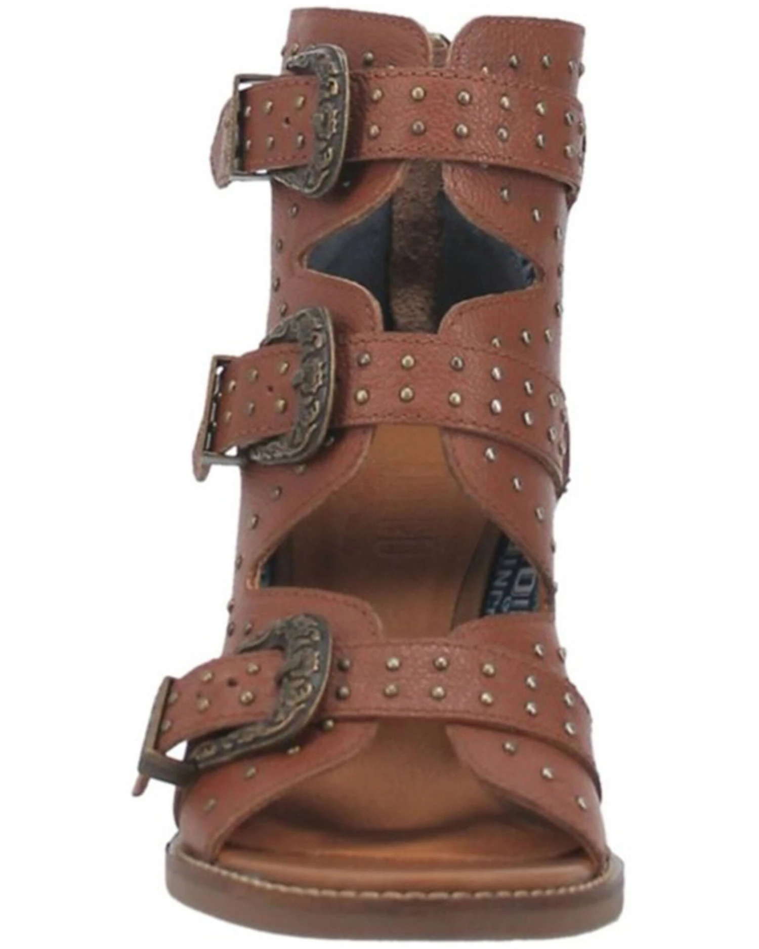 Dingo Women's Ziggy Leather Studded Buckle Sandals - Image 4