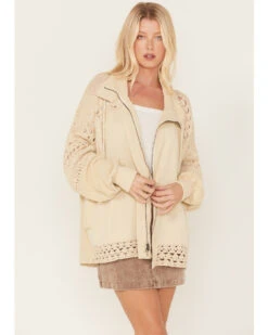 Free People Women's Dune Bug Crochet Cardigan