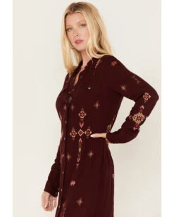 Stetson Women's Southwestern Embroidered Shirt Dress