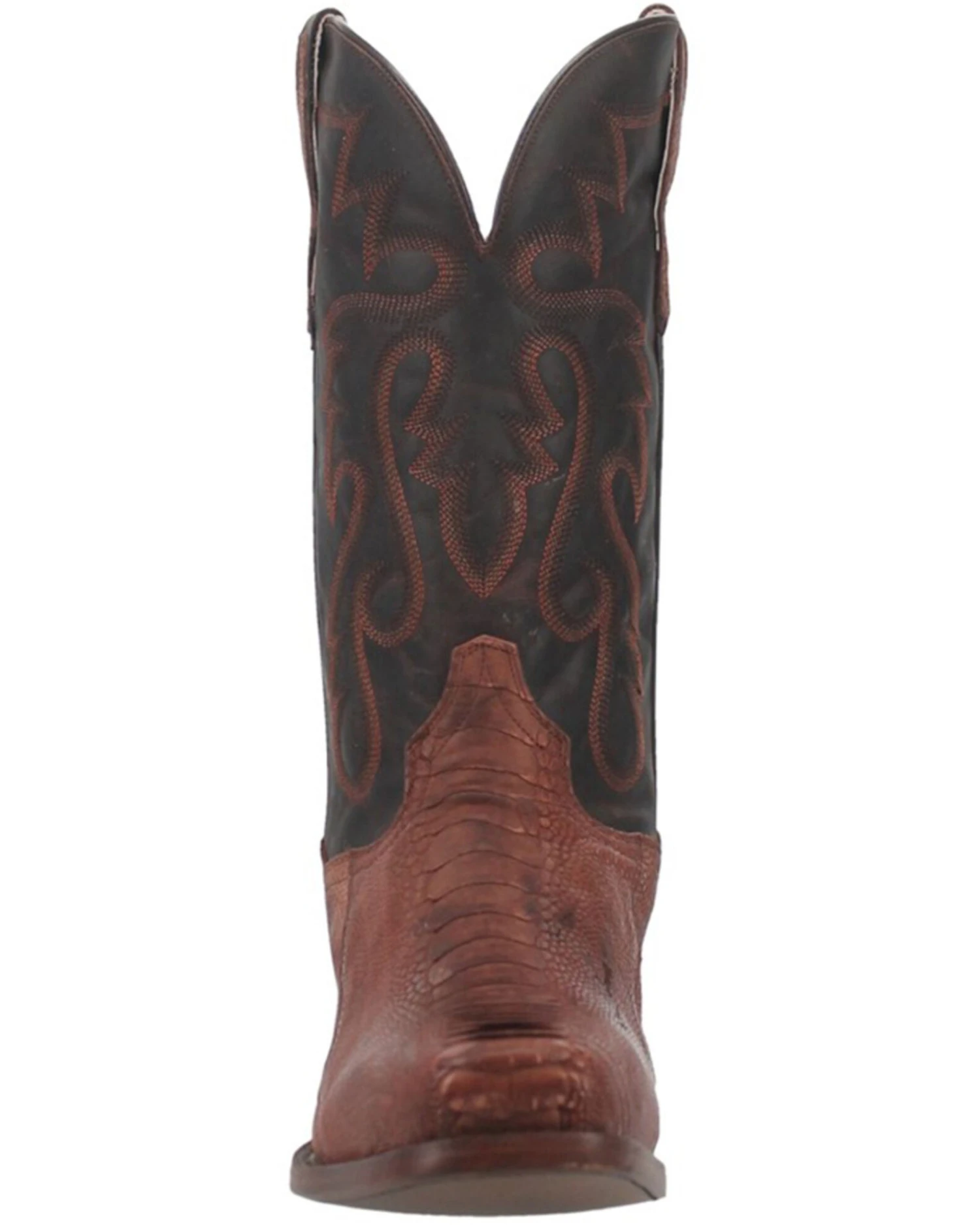 Dan Post Men's Sprinter Ostrich Leg Exotic Western Boots - Square Toe
