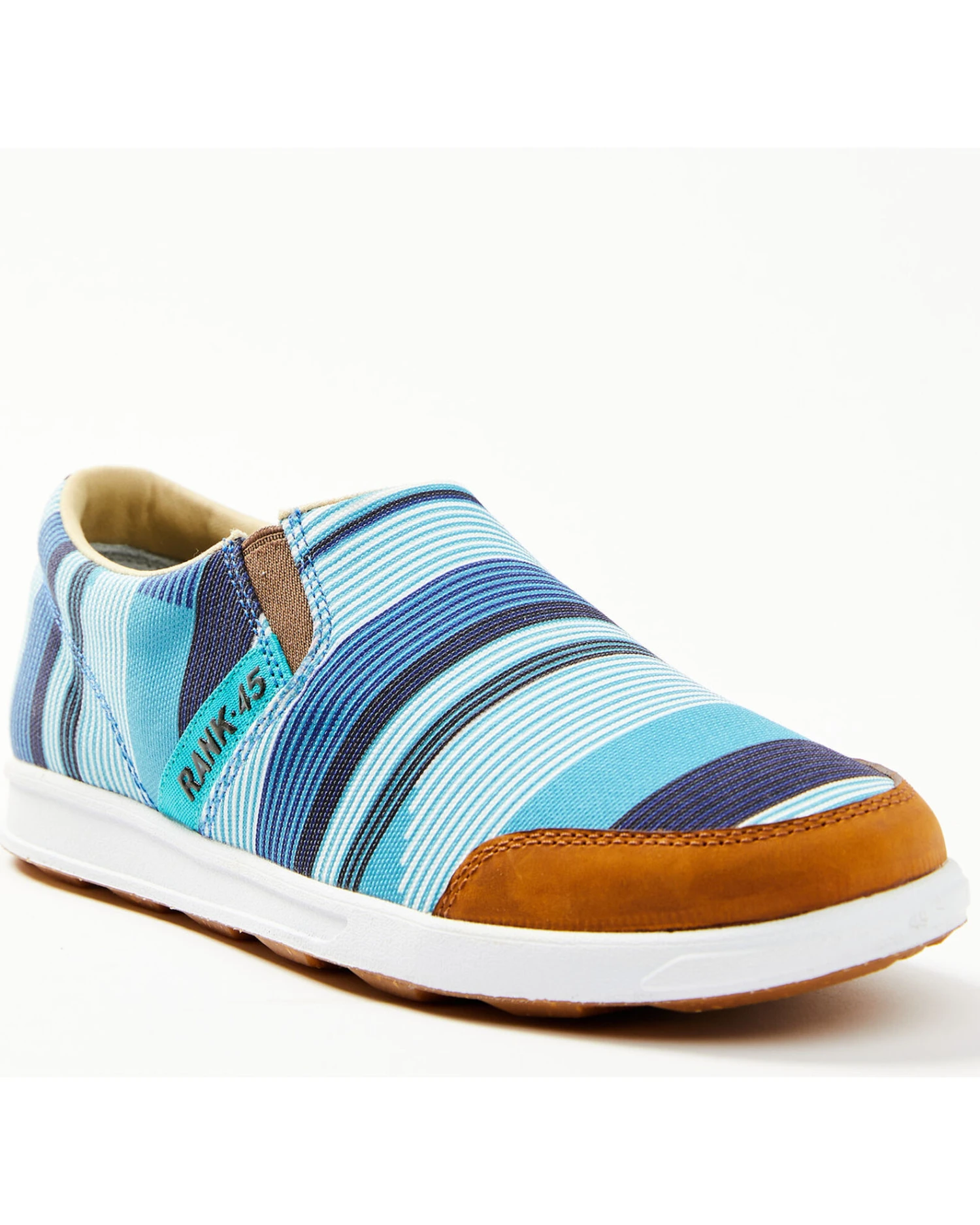 RANK 45 Women's Multi Stripe Casual Shoe - Round Toe - Image 5