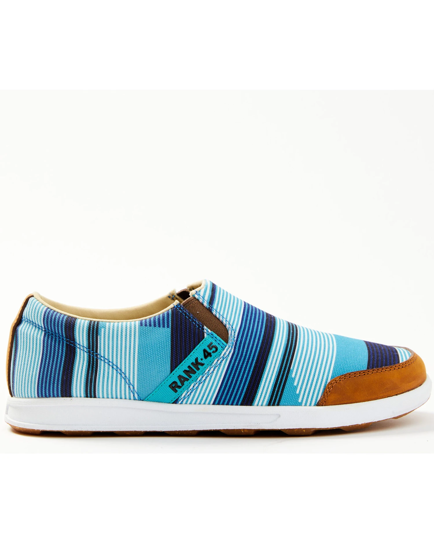 RANK 45 Women's Multi Stripe Casual Shoe - Round Toe - Image 4
