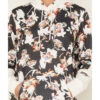 Hooey Women's Contrast Floral Print Hoodie