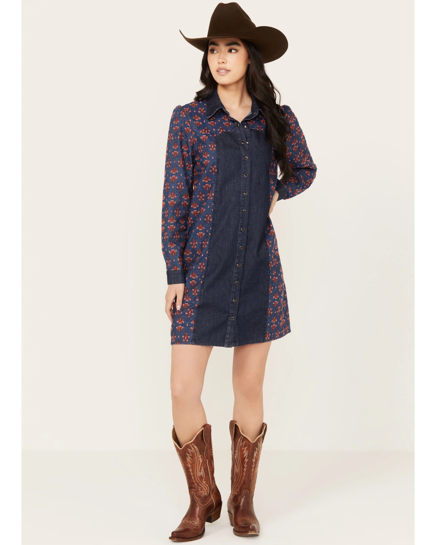 Maggie Sweet Women's Cora Color Block Shirt Dress - Image 3