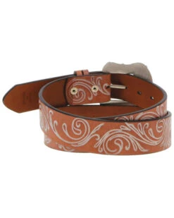 Hooey Women's Original Embossed Filigree Western Belt