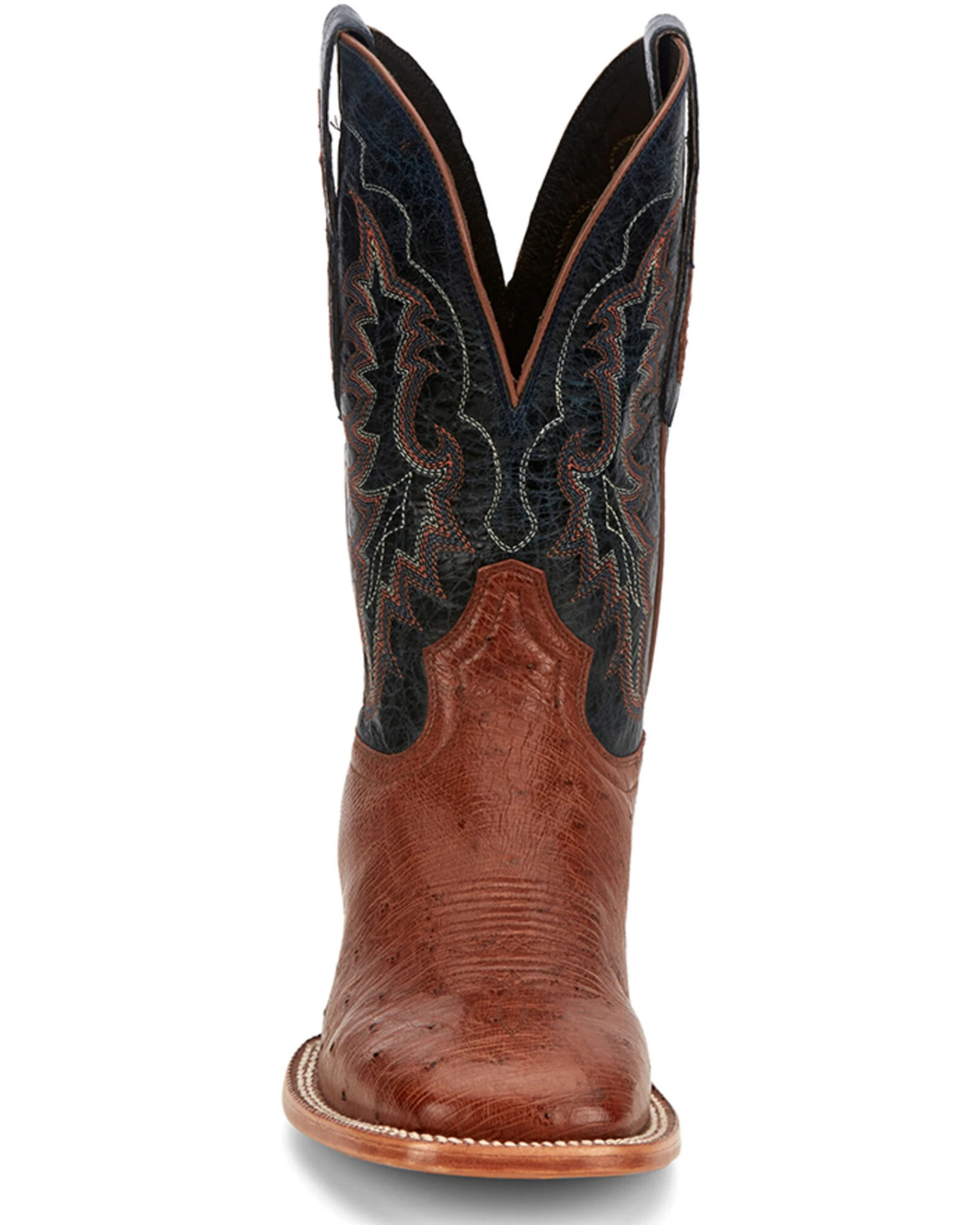 Tony Lama Men's Murillo Smooth Ostrich Western Boots - Broad Square Toe - Image 3