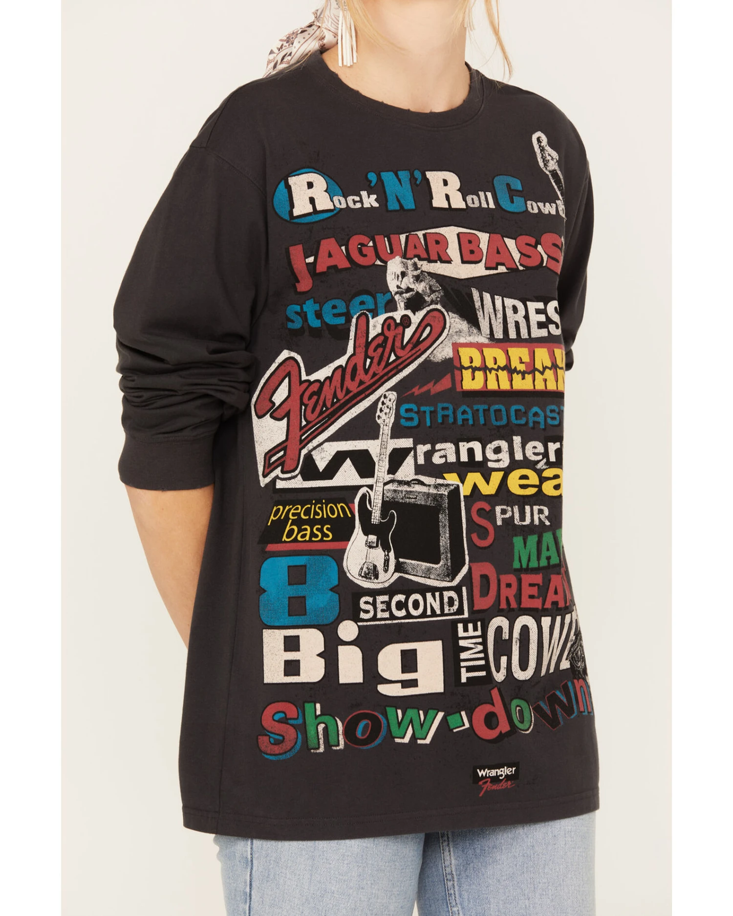 Wrangler X Fender Women's Collage Graphic Sweatshirt - Image 2