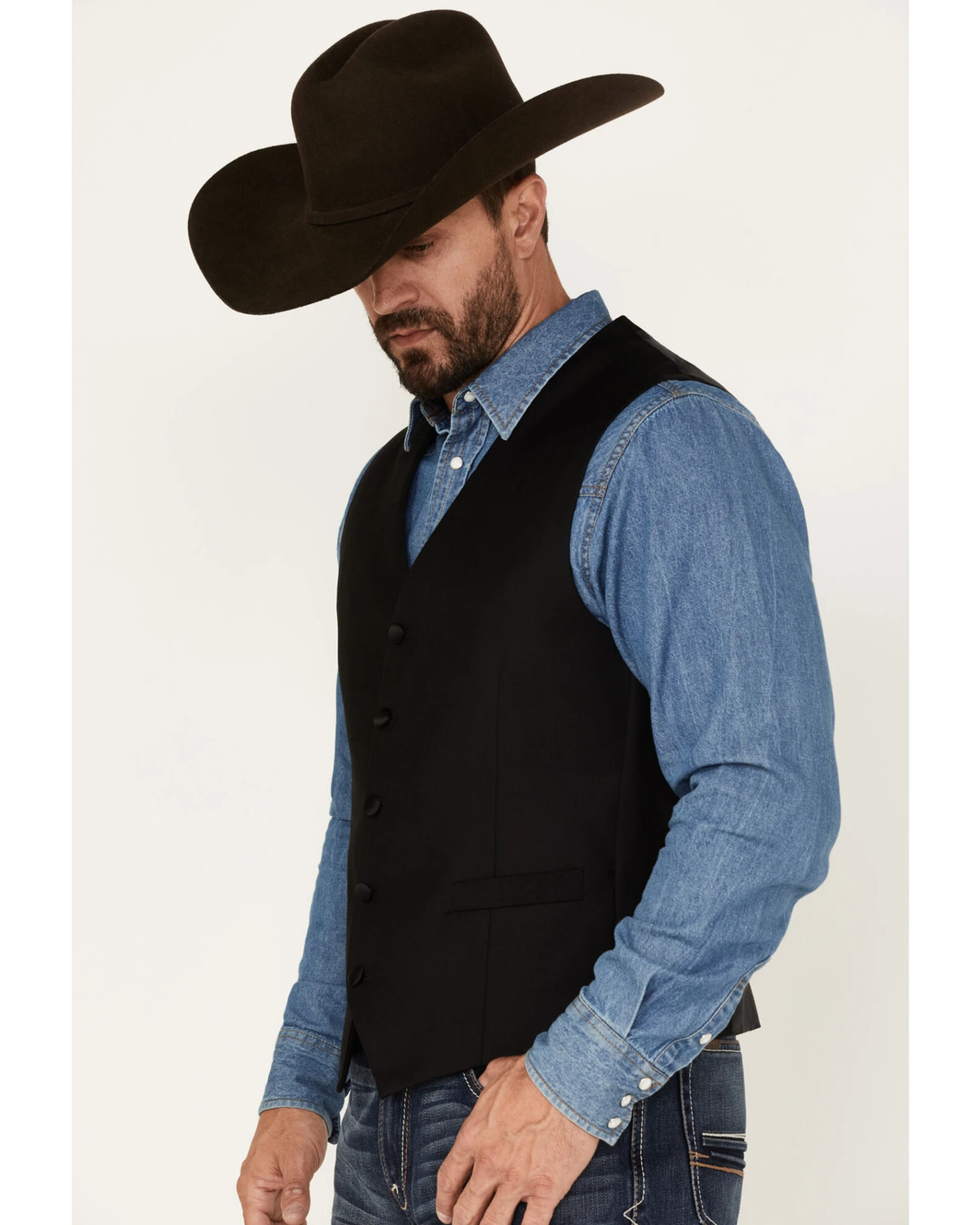 Cody James Men's Jackson Western Tux Vest - Image 4