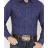 Wrangler Retro Men's Floral Western Snap Shirt