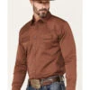 Blue Ranchwear Men's Long Sleeve Button-Down Western Shirt