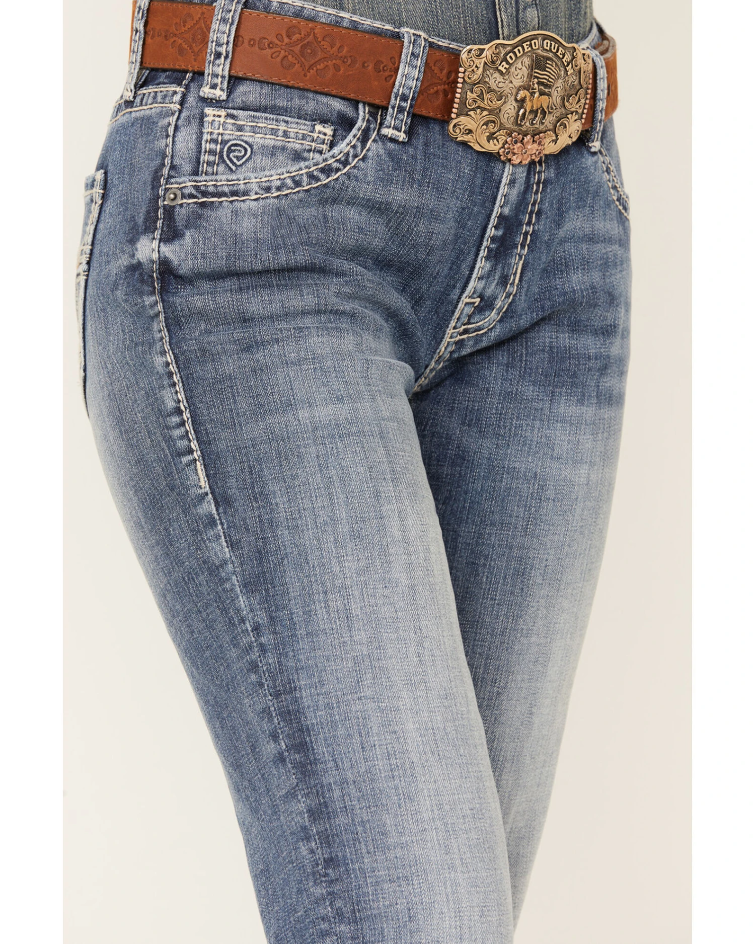 Rock & Roll Denim Women's Light Wash Bootcut Riding Jeans