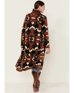 Shyanne Women's Southwestern Eyelash Knit Duster