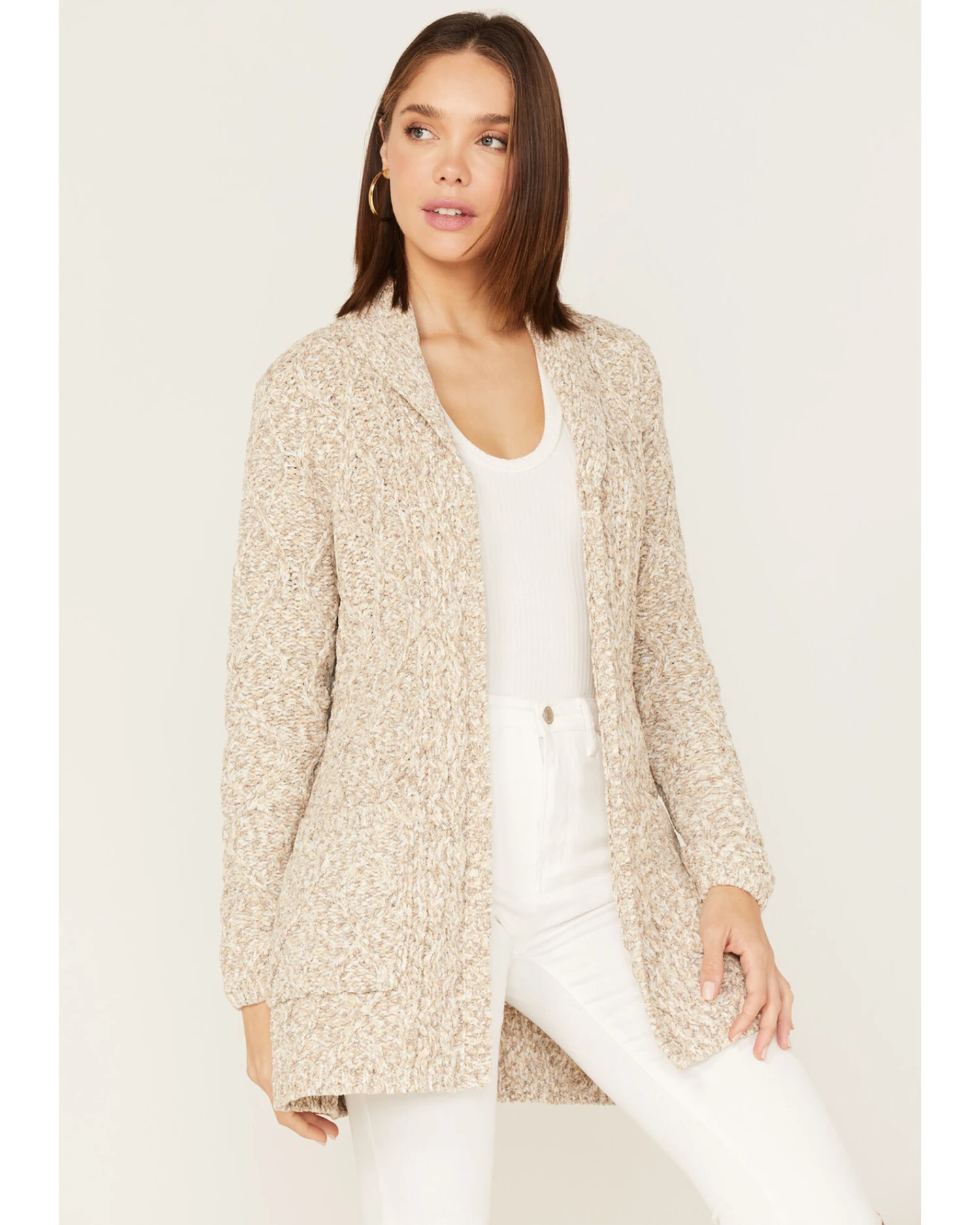 Shyanne Women's Tie Front Knit Cardigan - Image 3