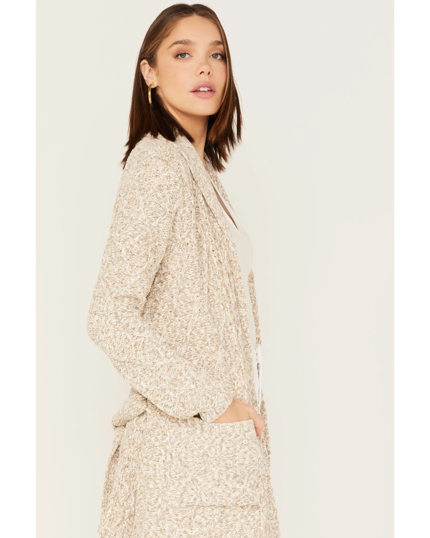 Shyanne Women's Tie Front Knit Cardigan - Image 4