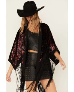 Idyllwind Women's Dean Ikat Velvet Rocket Kimono